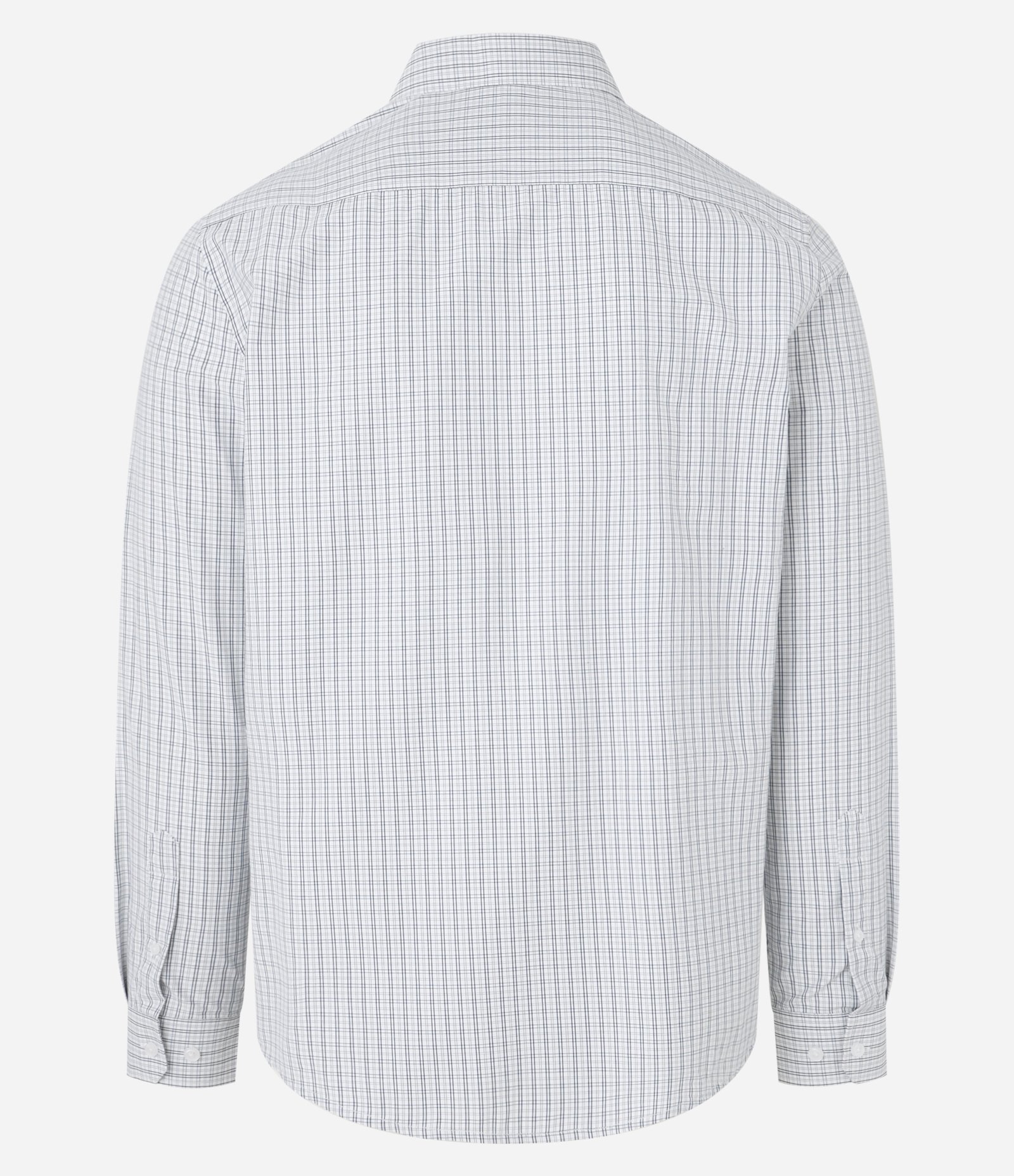 Camisa Regular em Tricoline com Estampa Xadrez Off White 6