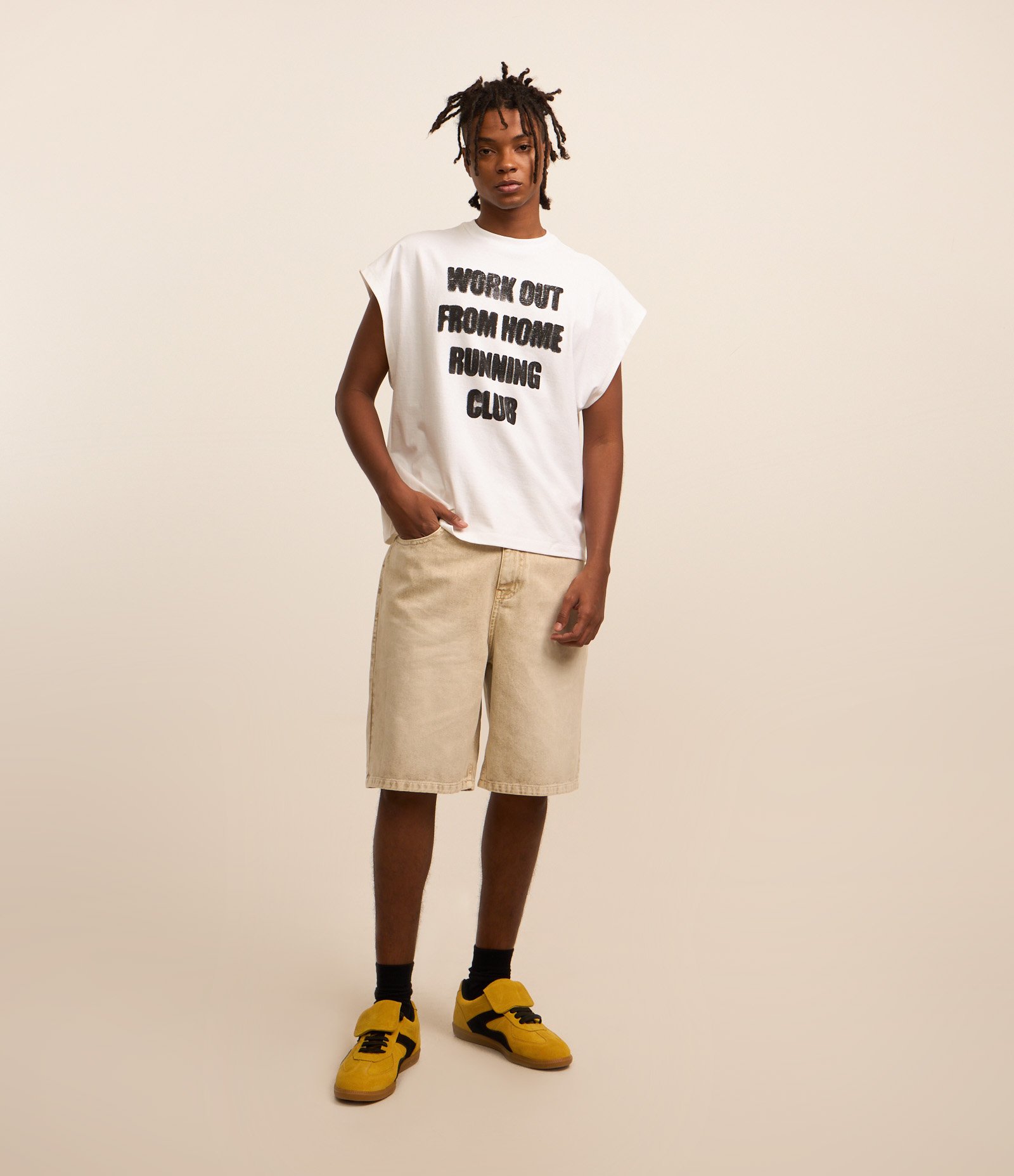 Bermuda Baggy em Sarja Cationizada Marrom 1