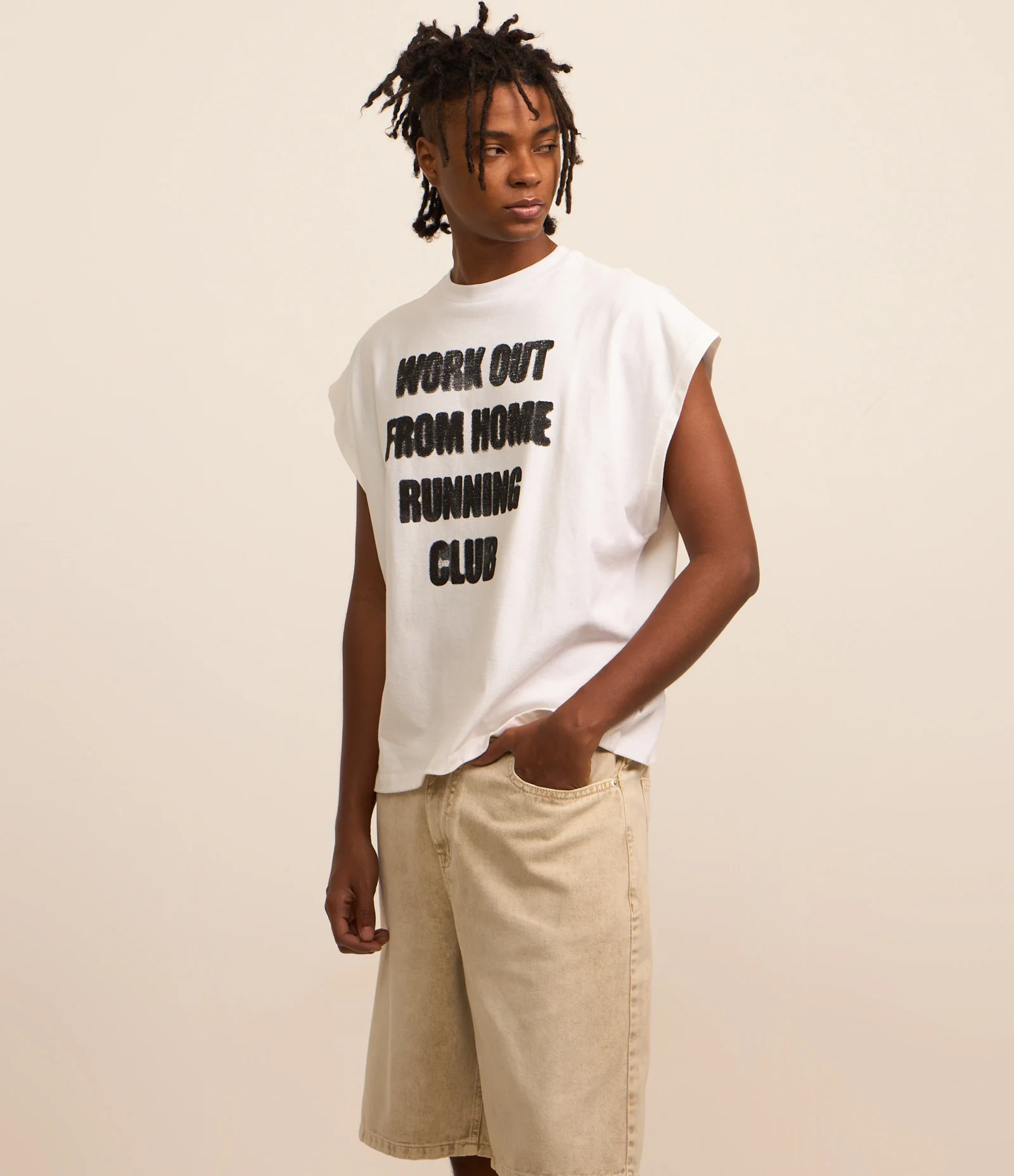 Bermuda Baggy em Sarja Cationizada Marrom 2