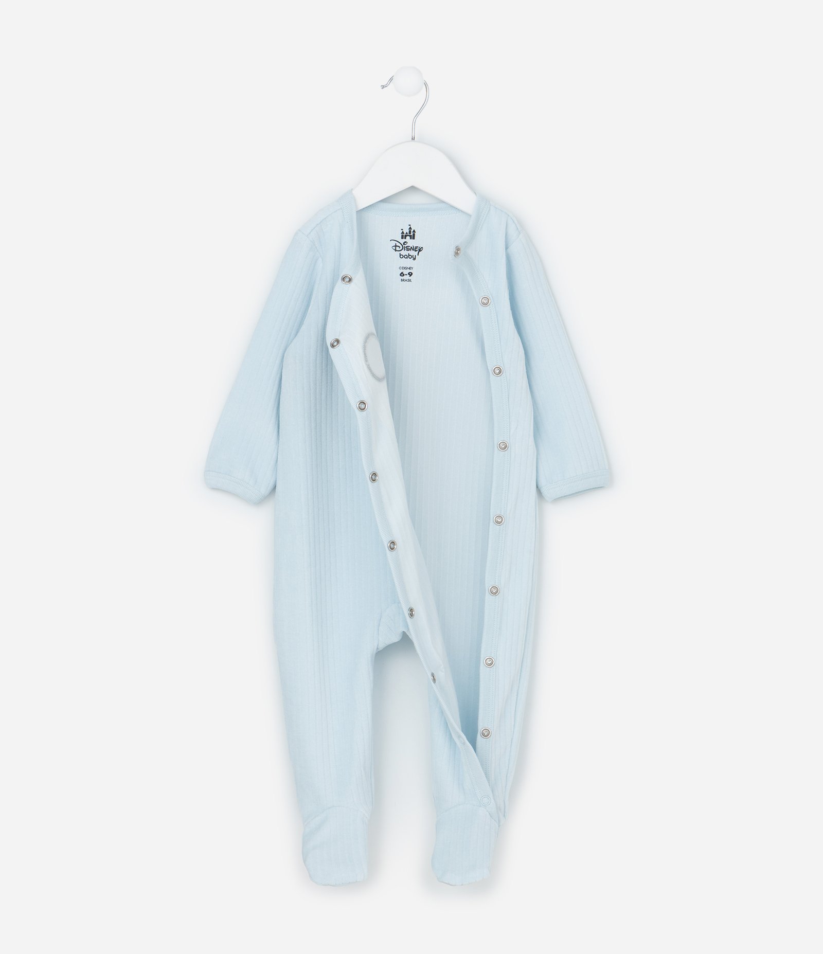 Macacão Infantil em Plush com Bordado Mickey - Tam 0 a 18 meses Azul 2