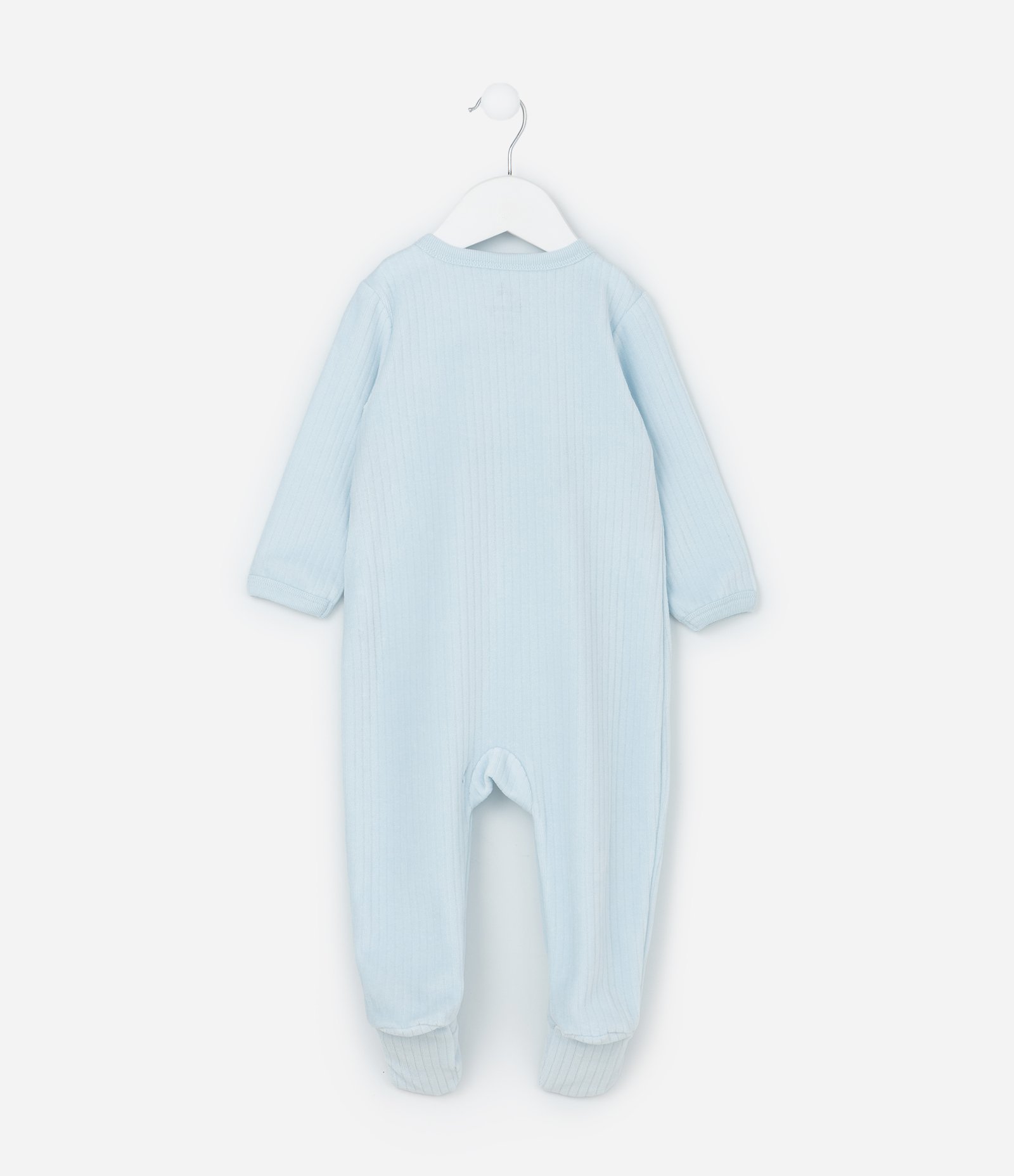 Macacão Infantil em Plush com Bordado Mickey - Tam 0 a 18 meses Azul 3