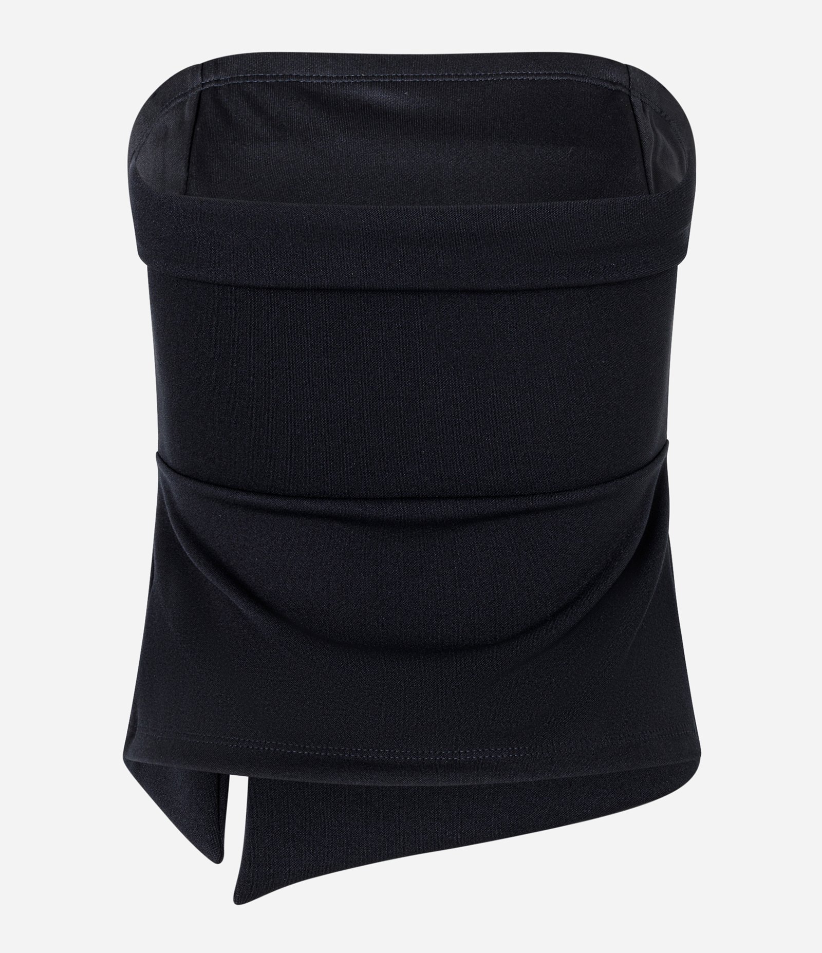 Blusa Tomara que Caia em Crepe com Fendinha Preto 5