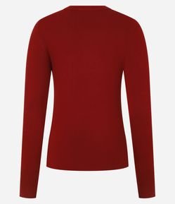 Suéter em Tricô com Botões no Punho