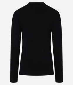 Suéter em Tricô com Botões no Punho