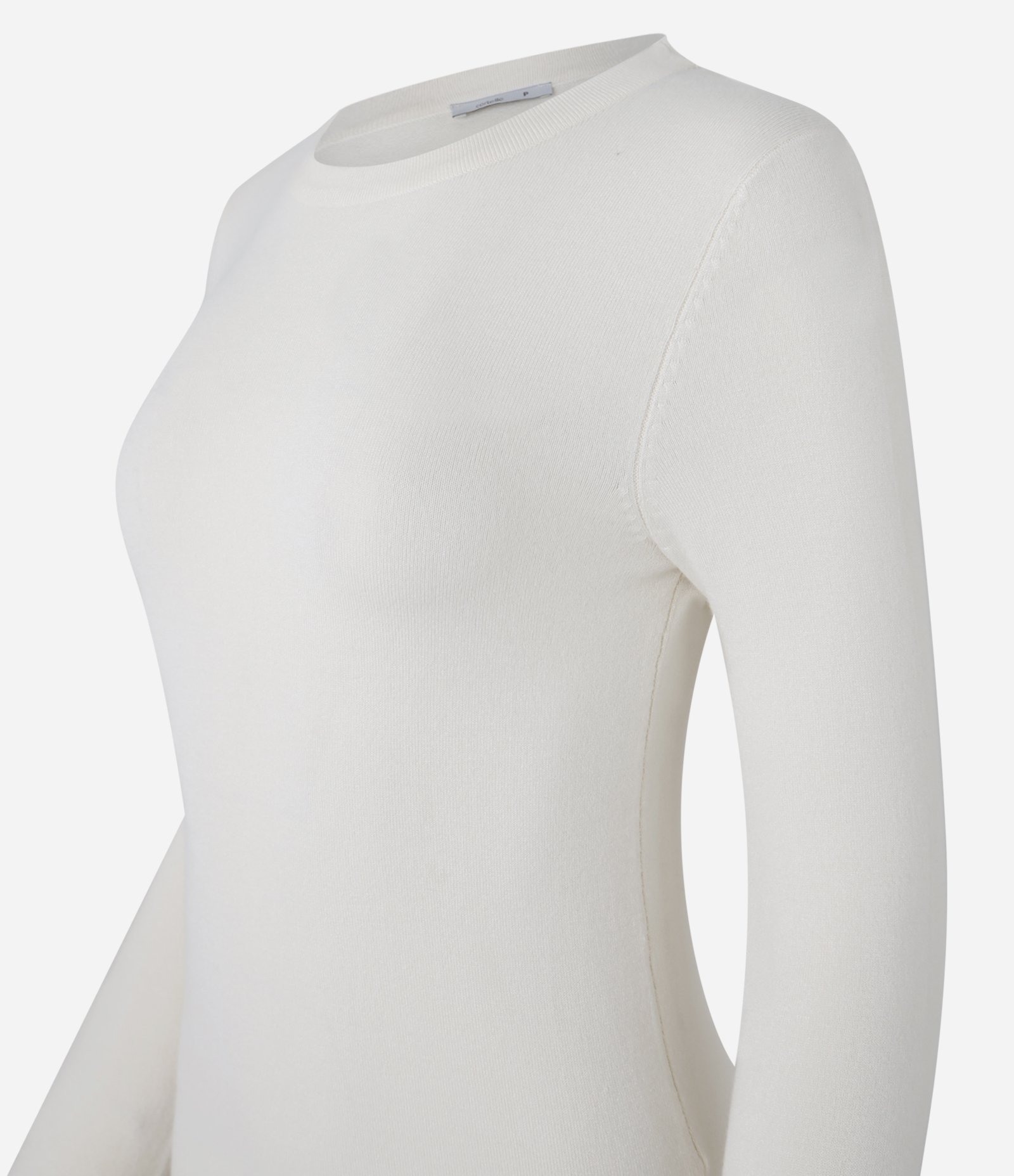 Suéter em Tricô com Botões no Punho Off White 6