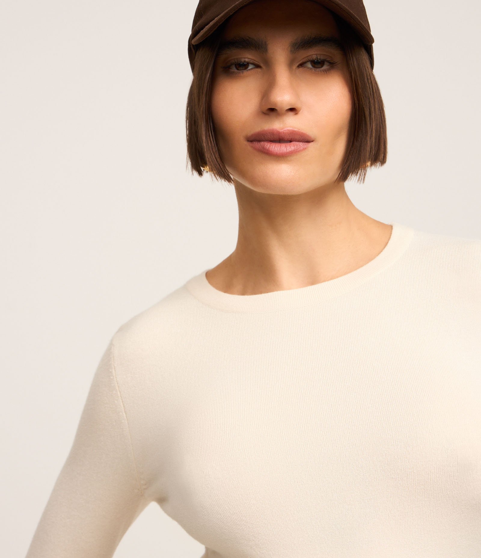 Suéter em Tricô com Botões no Punho Off White 4