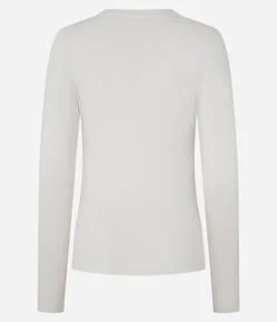 Suéter em Tricô com Botões no Punho