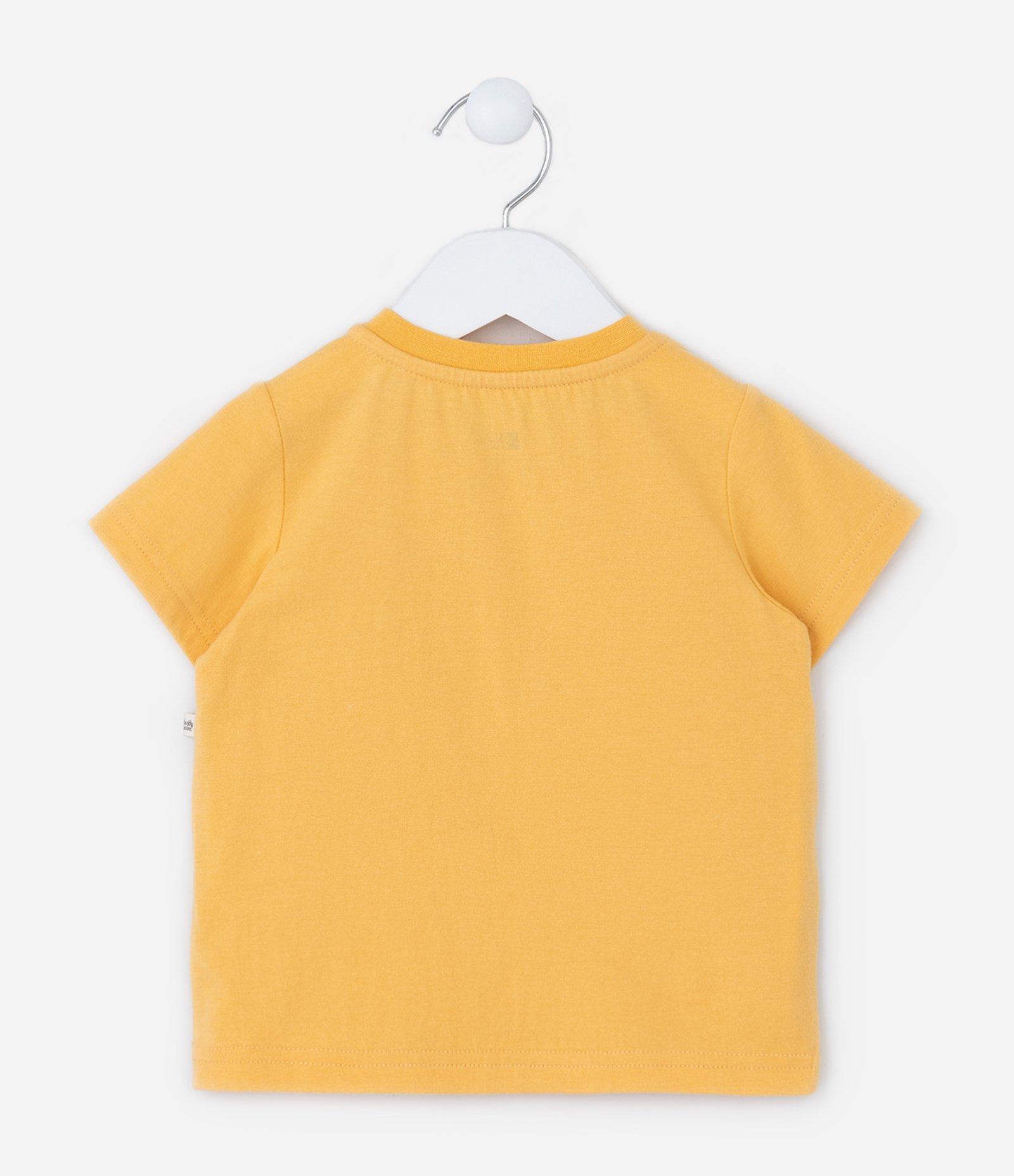 Conjunto Infantil com Estampa Dinossauro - Tam 0 a 18 meses Amarelo/Azul 3