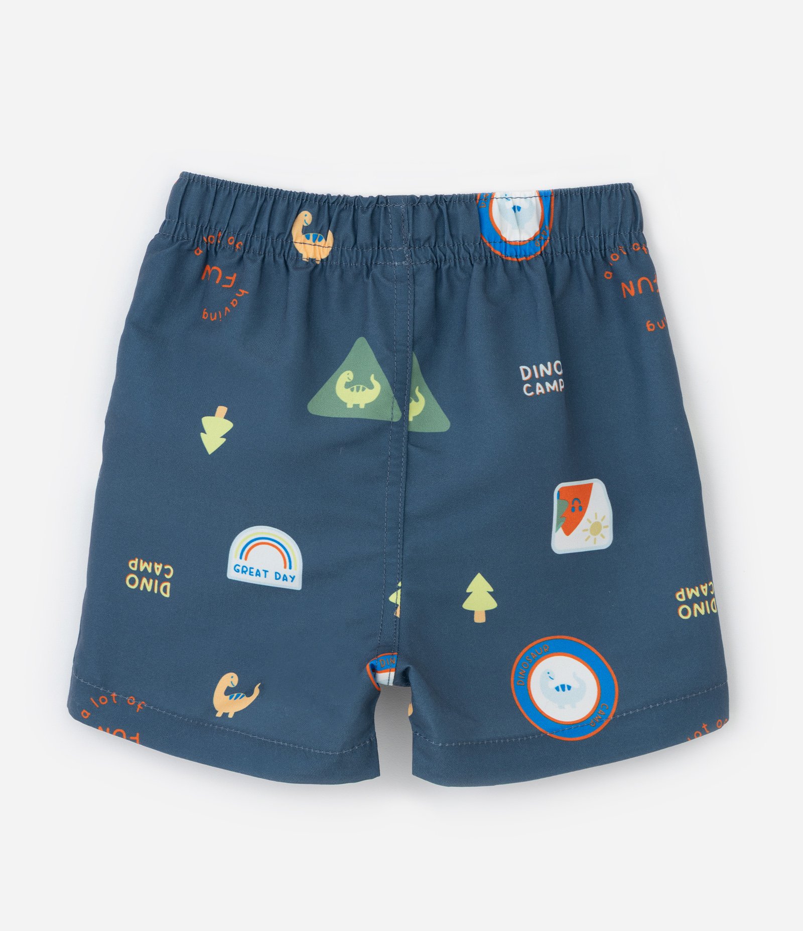 Conjunto Infantil com Estampa Dinossauro - Tam 0 a 18 meses Amarelo/Azul 6