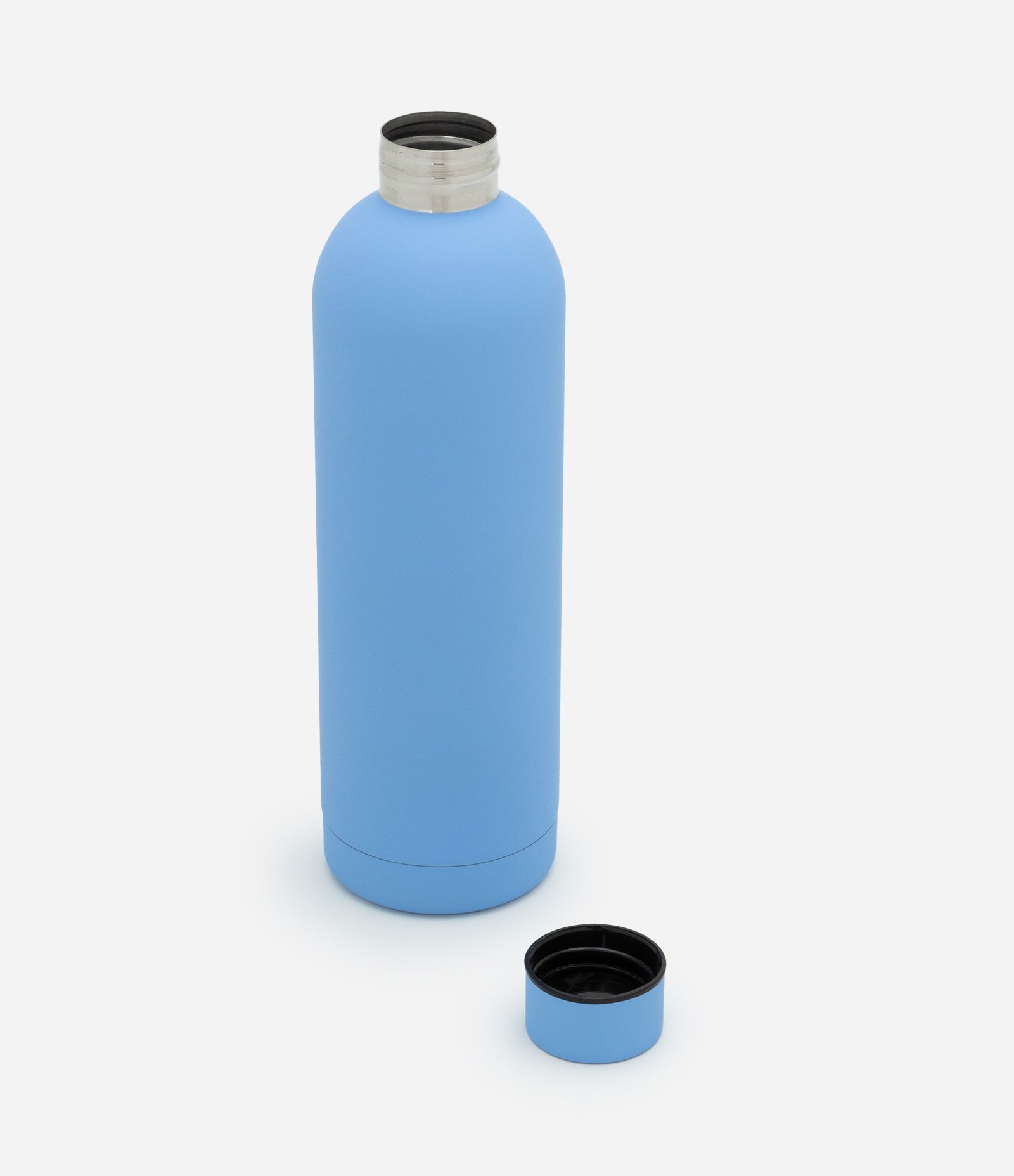 Garrafa Térmica com Tampa e Efeito Emborrachado 1L Azul 4