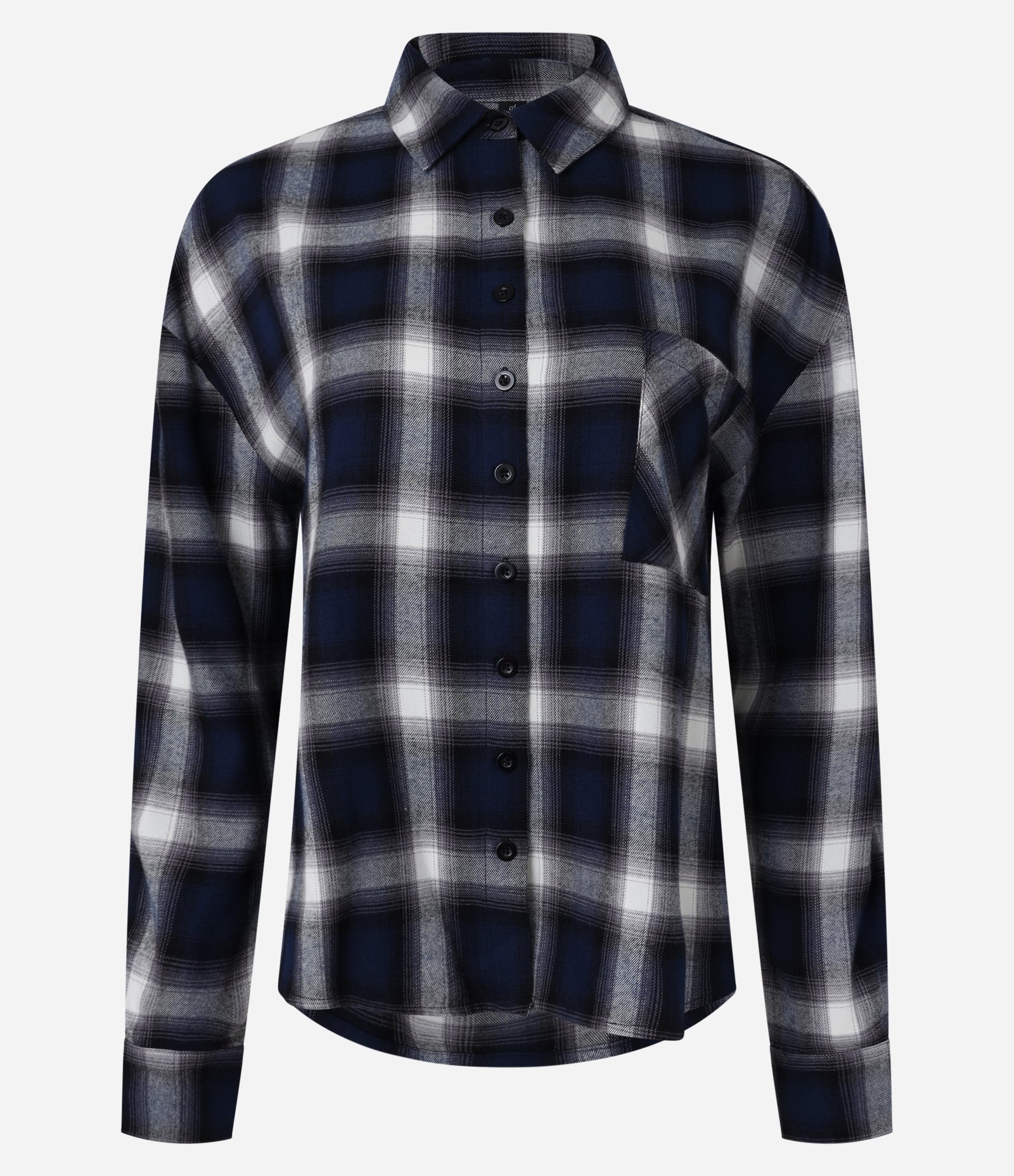 Camisa Oversized em Flanela Xadrez com Bolsinho 4