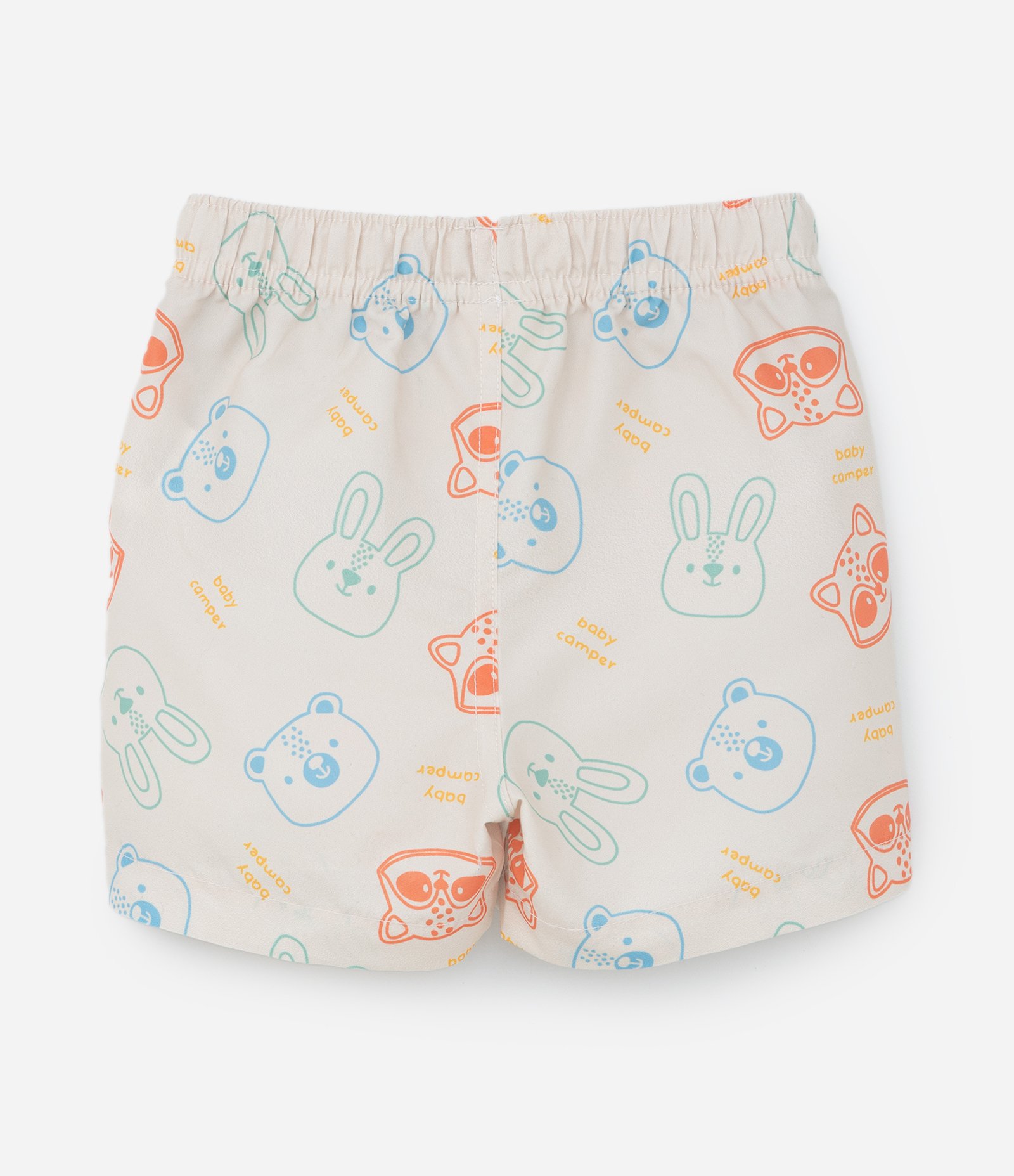 Conjunto Infantil em Algodão Estampa Cara de Bichinhos - Tam 0 a 18 meses Verde/Bege 6