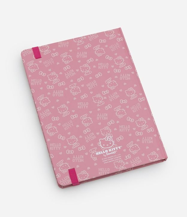 Caderno em Papel com Elástico e Estampa Hello Kitty