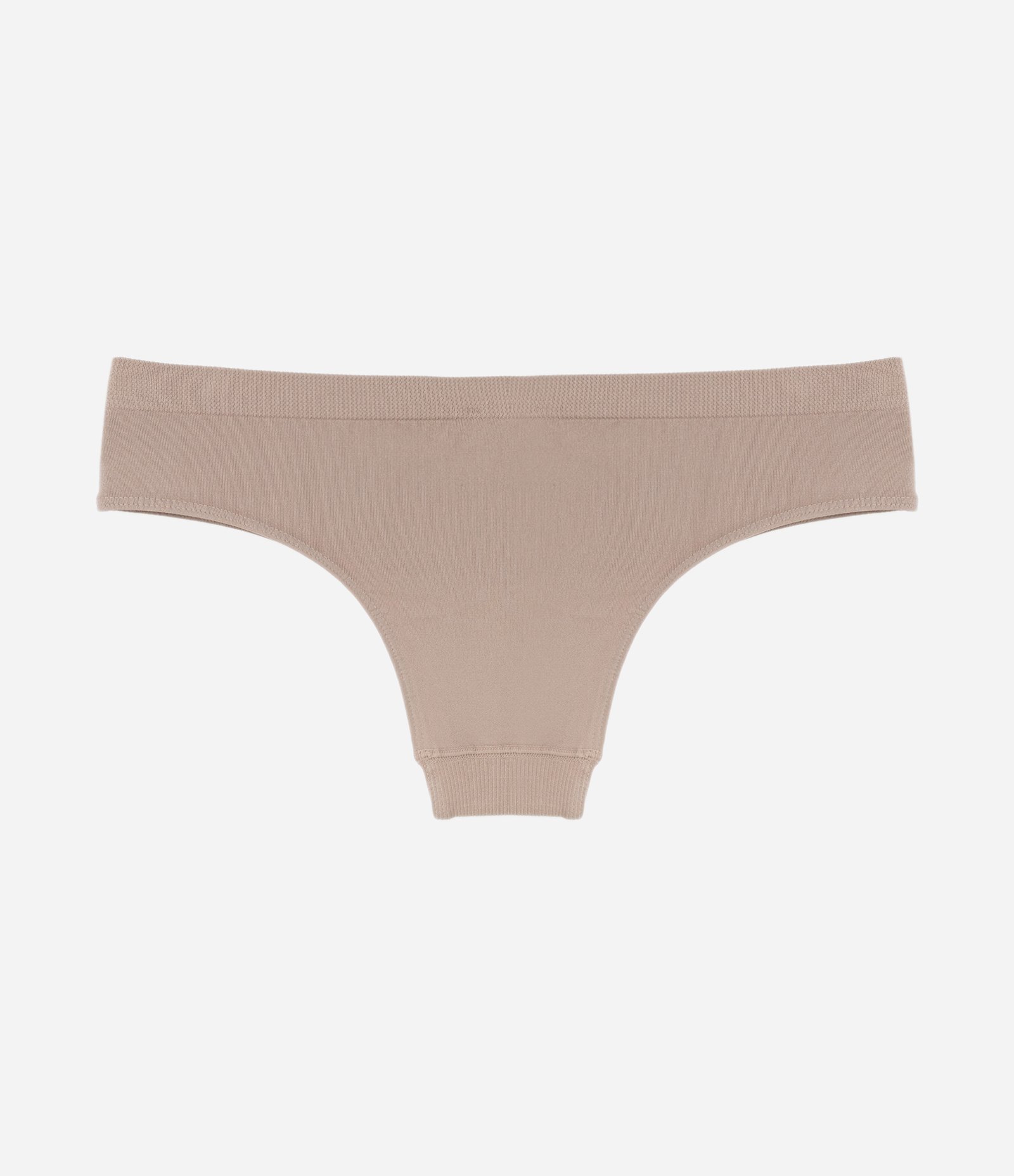 Calcinha Biquíni em Poliamida com Elástico Texturizado no Cós Trifil Bege 6