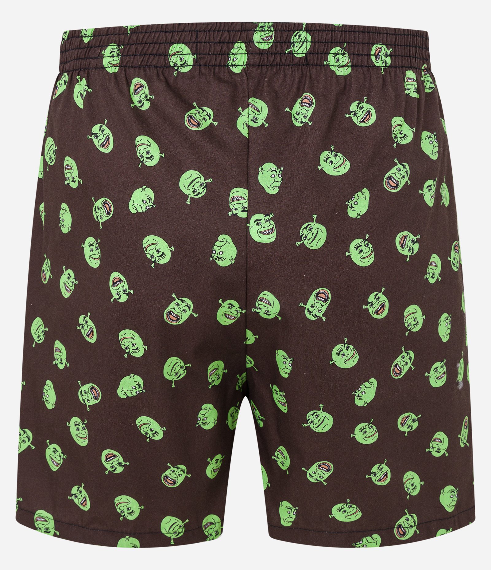Cueca Samba Canção em Tricoline com Estampa do Shrek Marrom 2