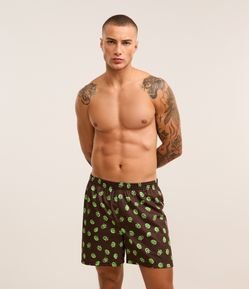 Cueca Samba Canção em Tricoline com Estampa do Shrek