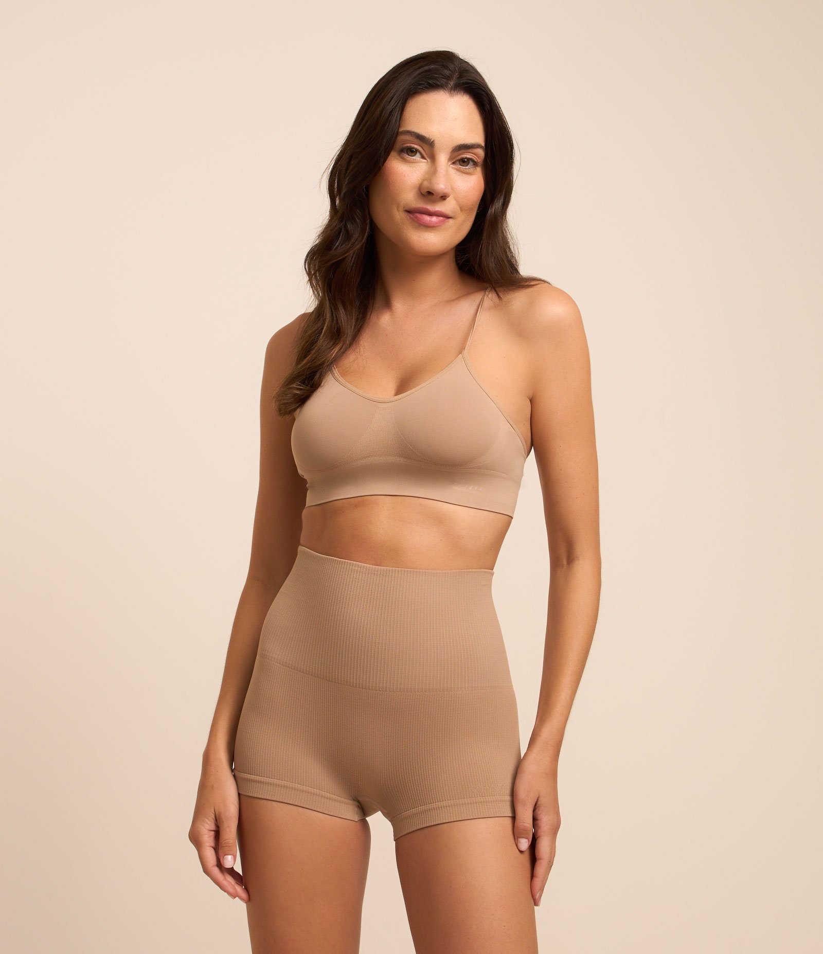 Sutiã Sem Bojo Nadador em Seamless Trifil Bege 2