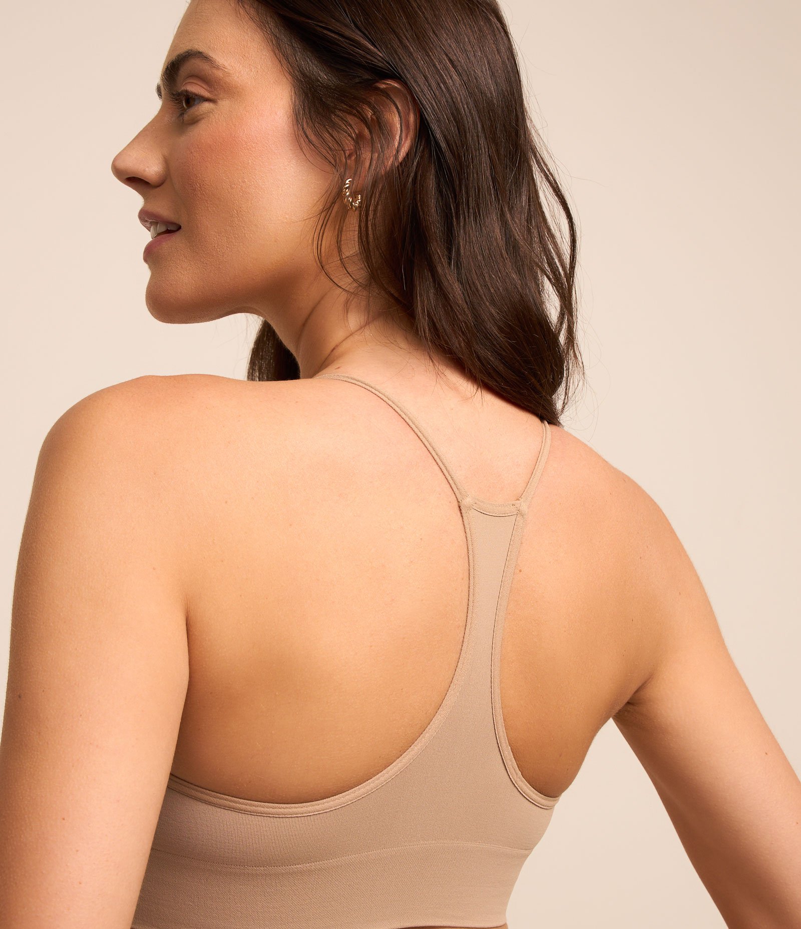 Sutiã Sem Bojo Nadador em Seamless Trifil Bege 3