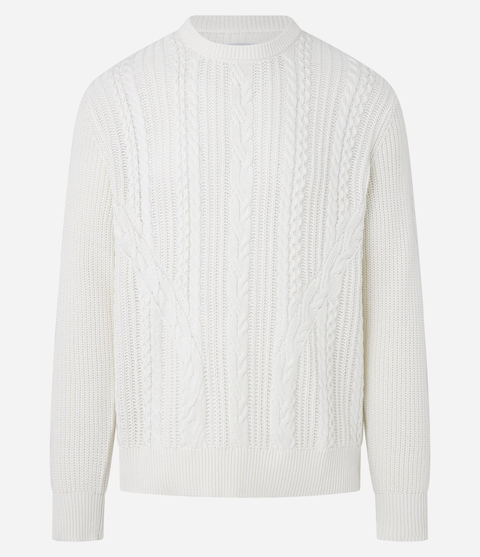Suéter em Tricô com Textura Off White 1
