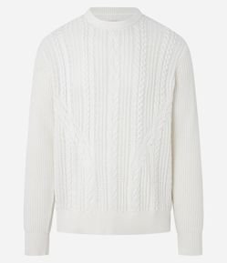 Suéter em Tricô com Textura