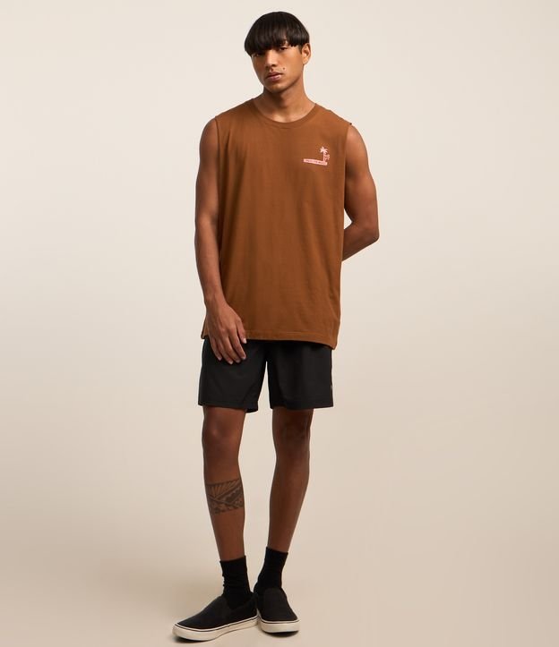 Regata Comfort em Algodão com Estampa Crash The Waves