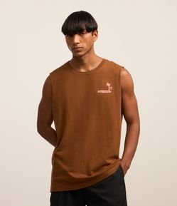 Regata Comfort em Algodão com Estampa Crash The Waves