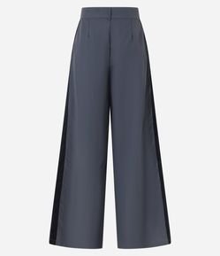 Calça Alfaiatada com Bolso e Faixas de Gorgorão