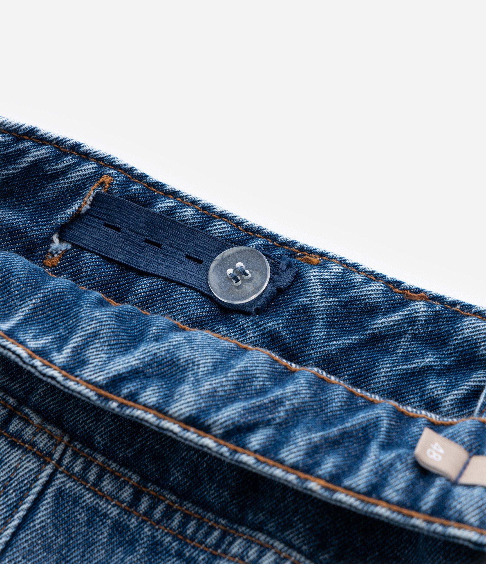 Saia Midi Sereia em Jeans Curve & Plus Size Azul 8
