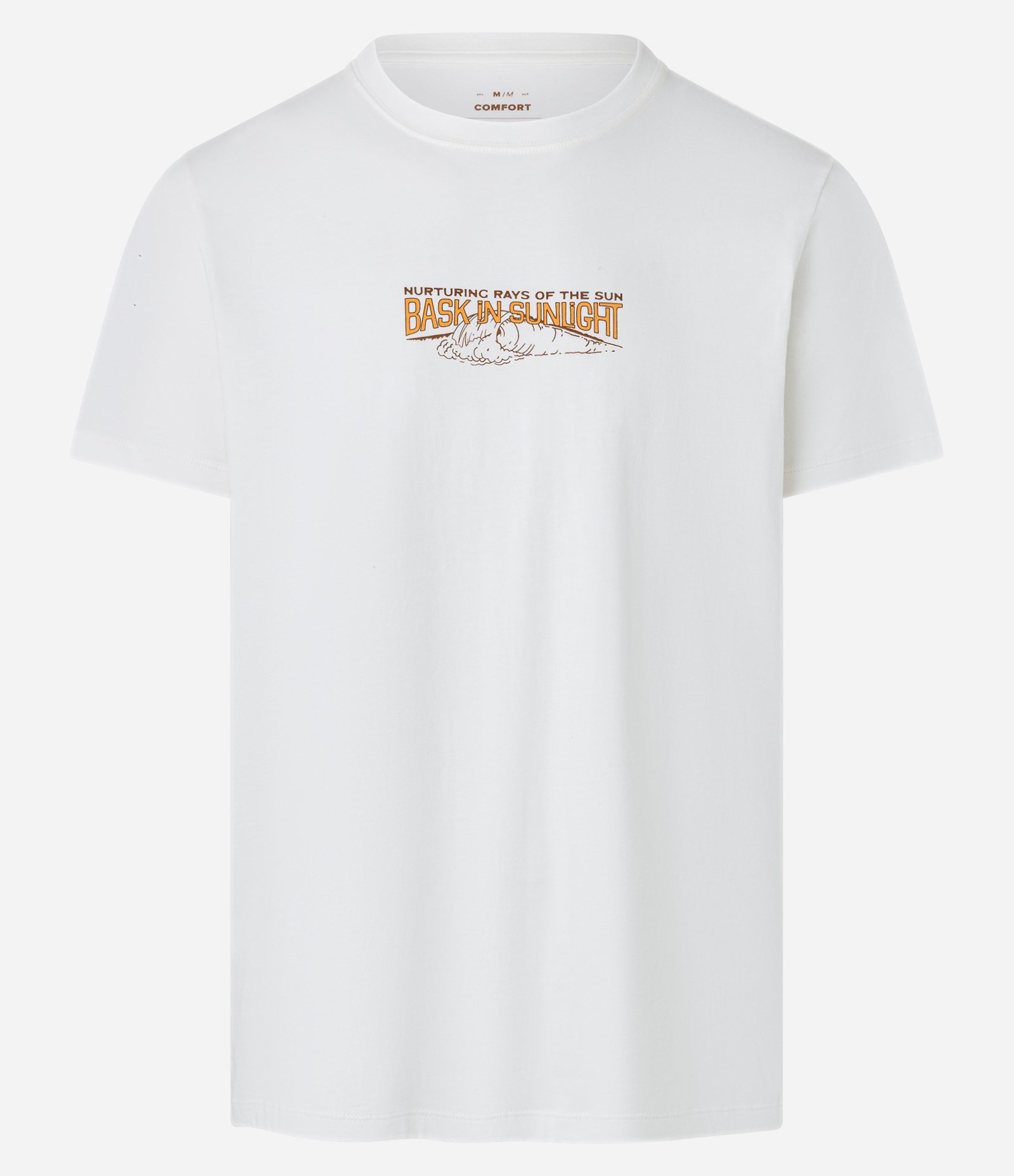 Camiseta Comfort em Algodão com Estampa Bask in Sunlight Branco 8