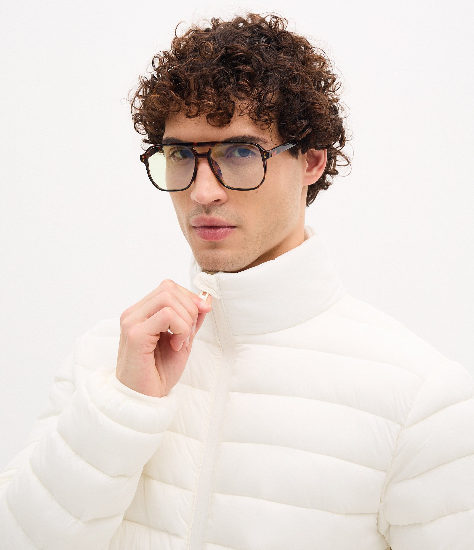 Jaqueta Puffer Ultraleve em Poliamida Branco 3