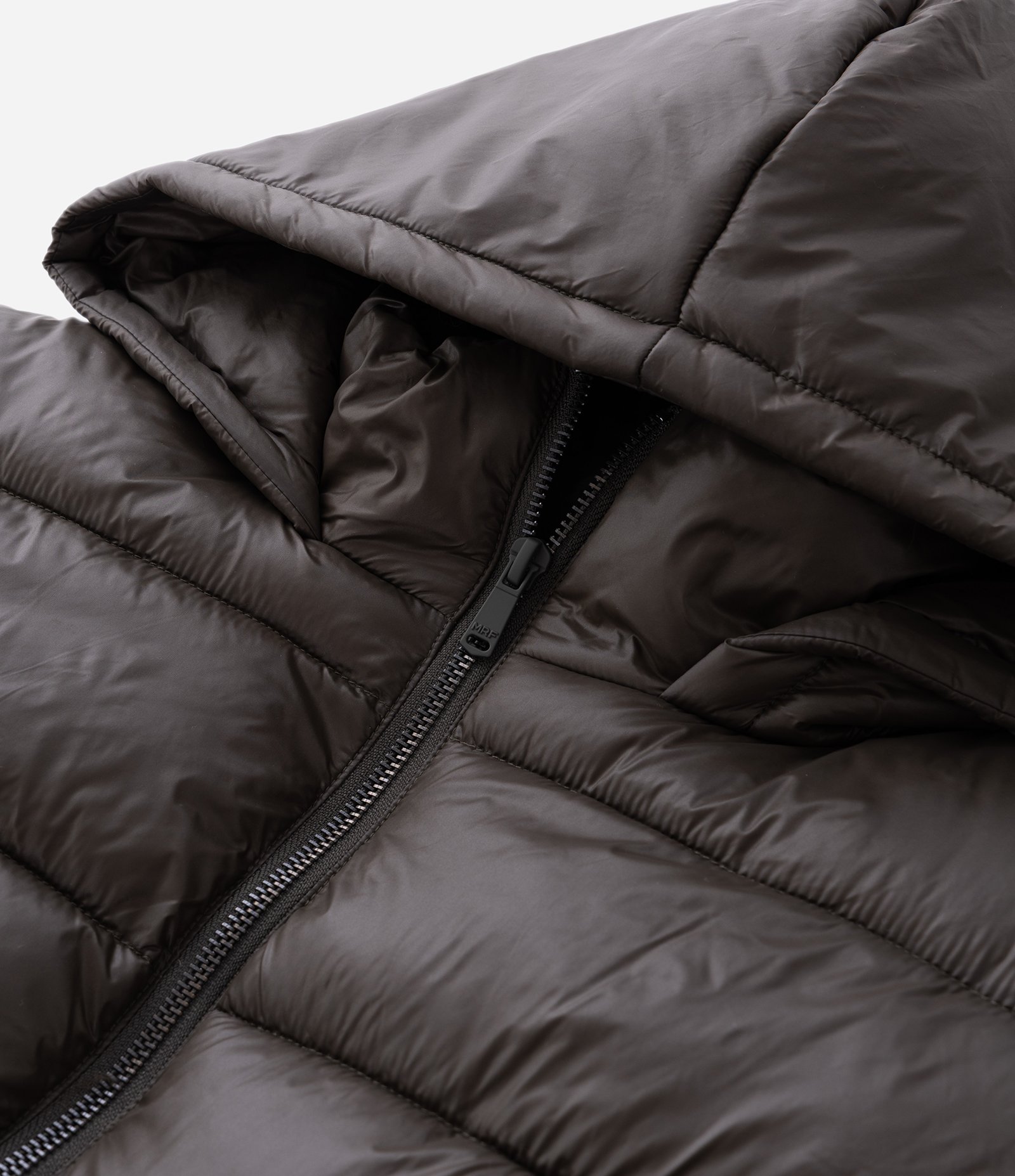 Jaqueta Puffer em Poliamida com Gomos e Forro de Sherpa Cinza Escuro 8
