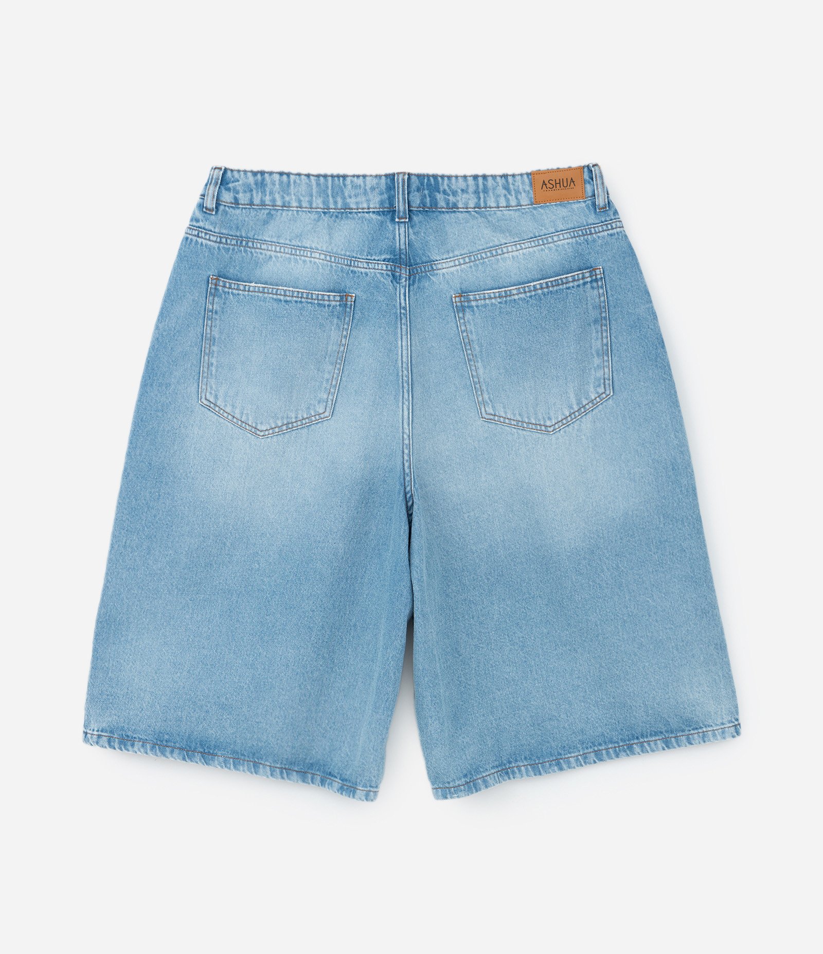 Bermuda Jorts em Jeans com Puídos Curve & Plus Size Azul 8