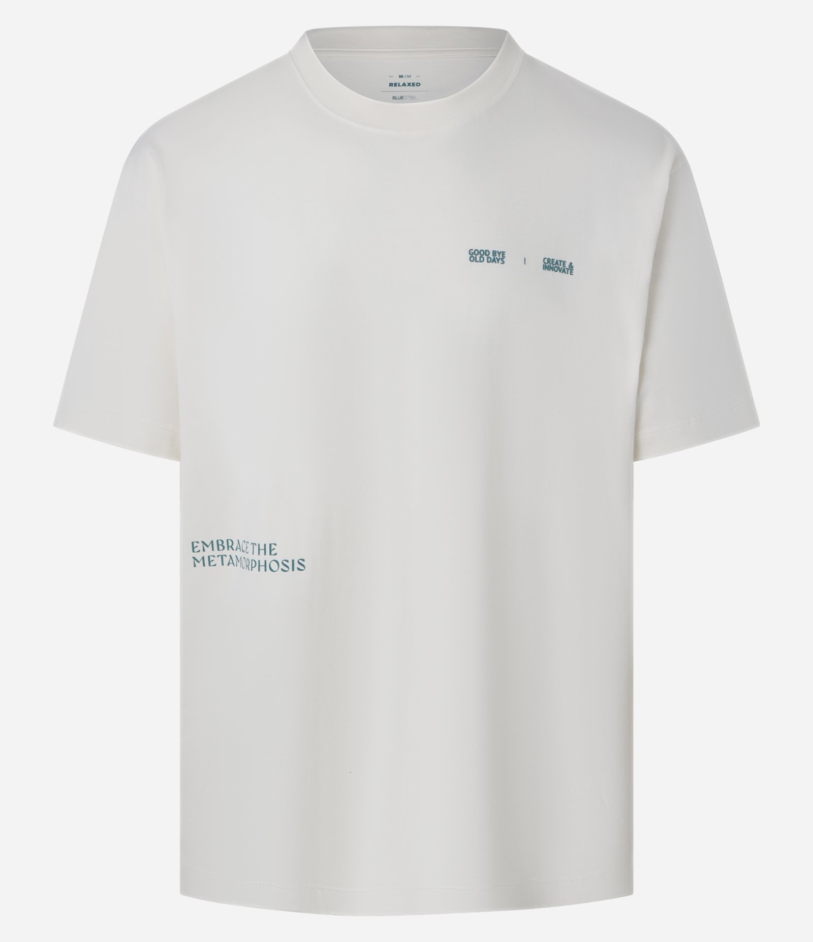 Camiseta Relaxed em Malhão com Estampa Lettering Branco 7