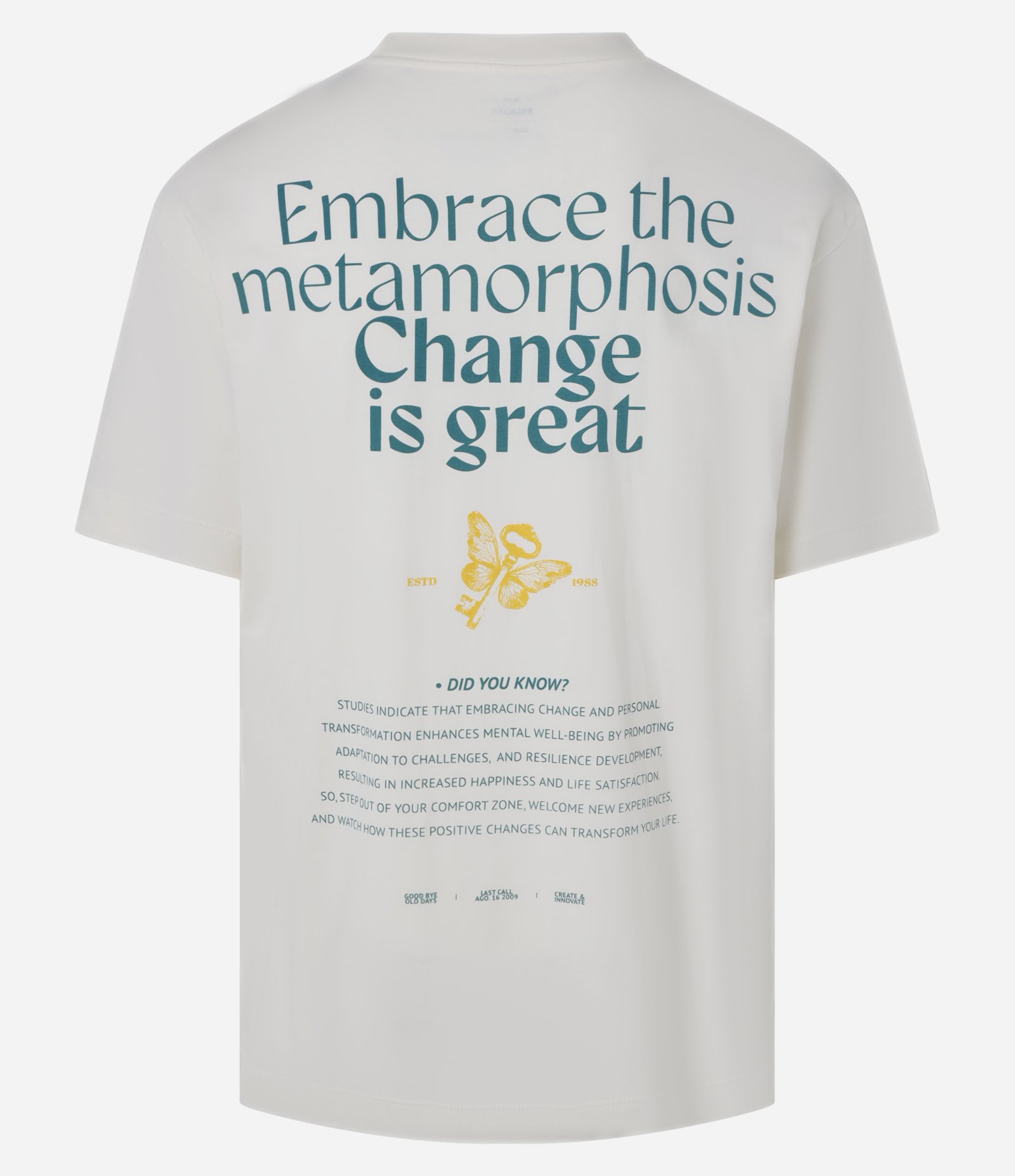 Camiseta Relaxed em Malhão com Estampa Lettering Branco 8
