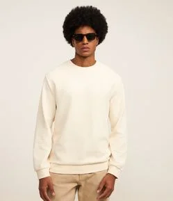 Casaco Fechado com Textura Patchwork