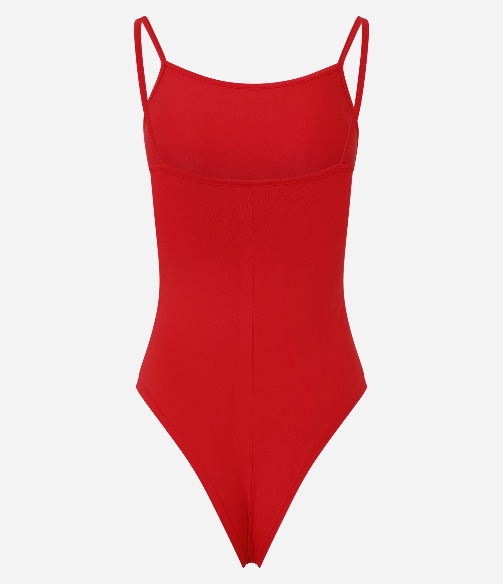 Body em Ribana com Alças Finas Vermelho 6