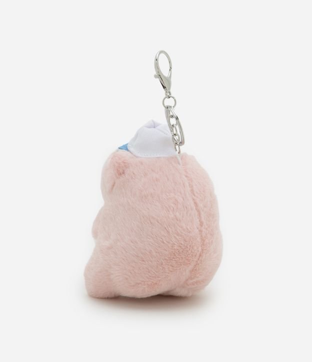 Chaveiro Infantil com Pelúcia de Capivara com Bolinha - Tam U