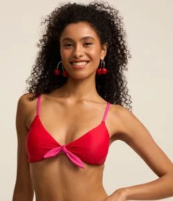 Biquíni Top Triangulo Microfibra com Amarração