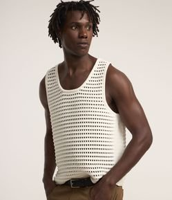 Regata em Tricô com Ponto Aberto