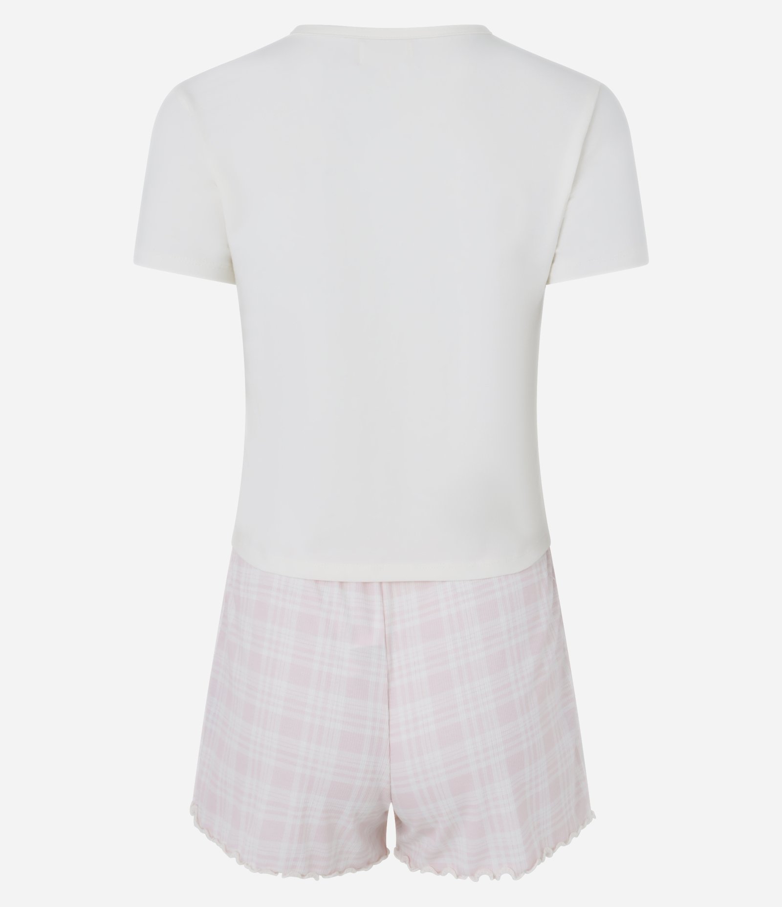 Pijama Short Doll em Algodão com Estampa Botas Rosa 6