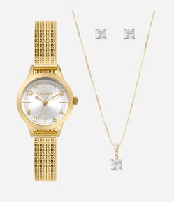 Kit Relógio Condor Analógico Feminino 