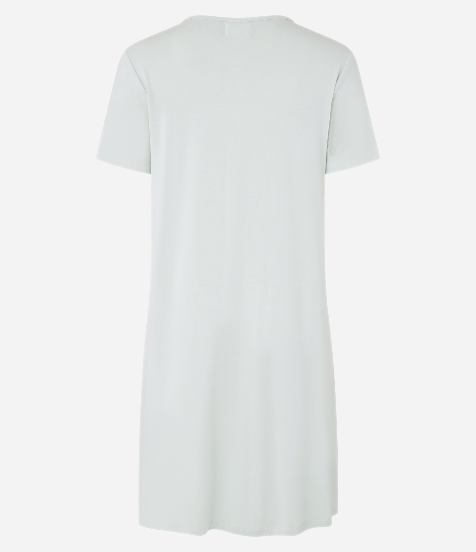 Camisola Manga Curta em Viscose Com Detalhe de Renda Branco 6