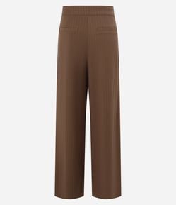 Calça Reta em Alfaiataria Risca de Giz