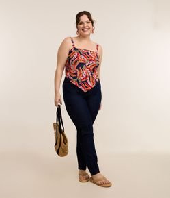 Calça Skinny em Jeans com Elastano Curve & Plus Size