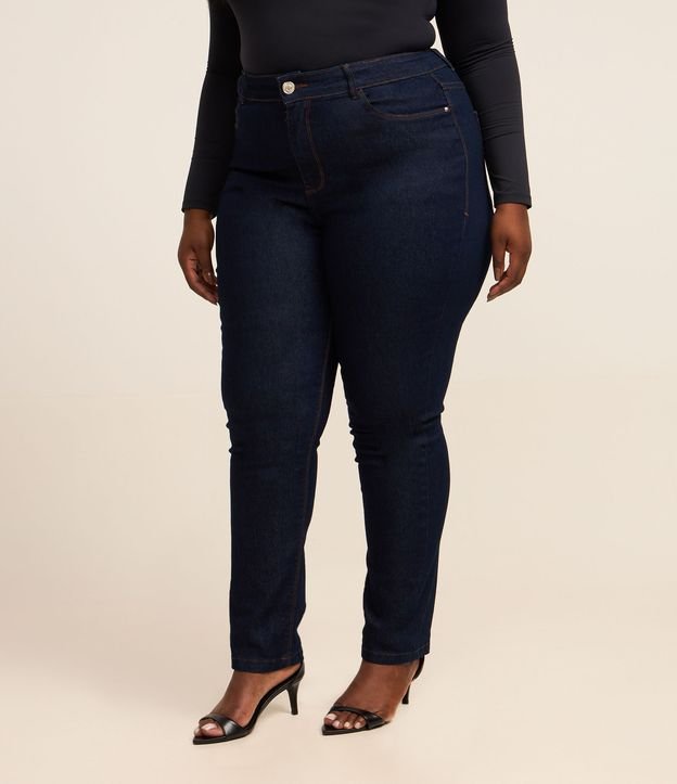 Calça Skinny em Jeans com Elastano Curve & Plus Size