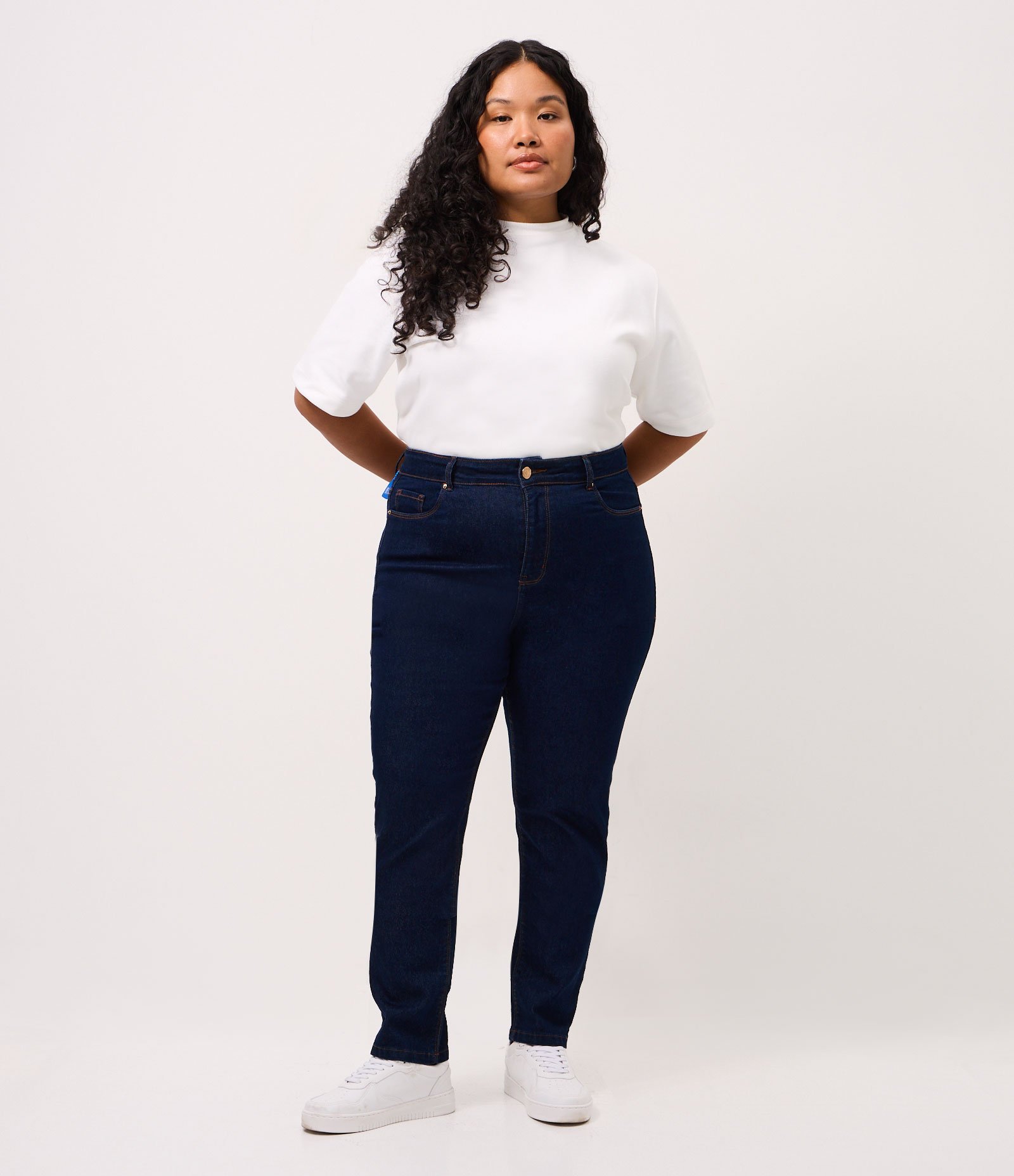 Calça Skinny em Jeans com Elastano Curve & Plus Size Azul 1