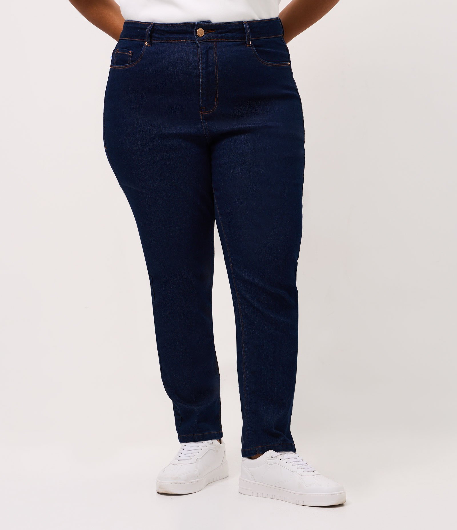 Calça Skinny em Jeans com Elastano Curve & Plus Size Azul 2