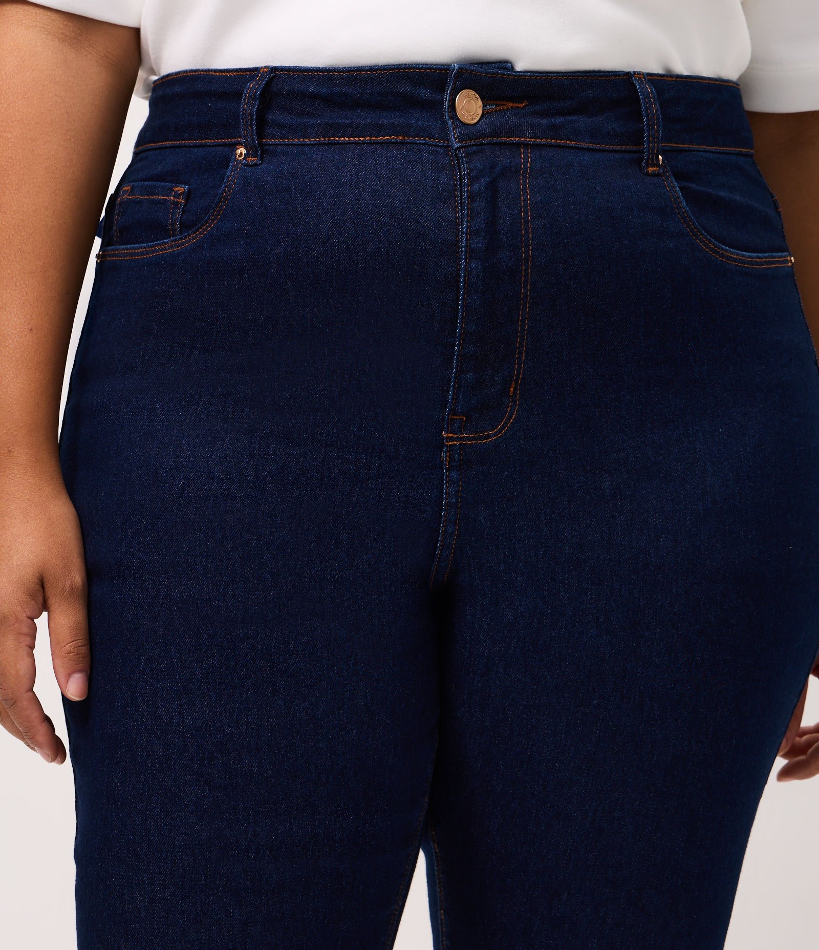 Calça Skinny em Jeans com Elastano Curve & Plus Size Azul 3