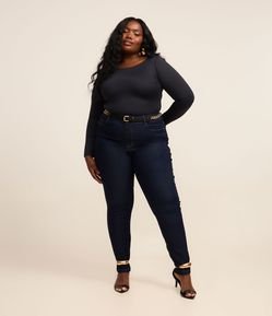 Calça Skinny em Jeans com Elastano Curve & Plus Size
