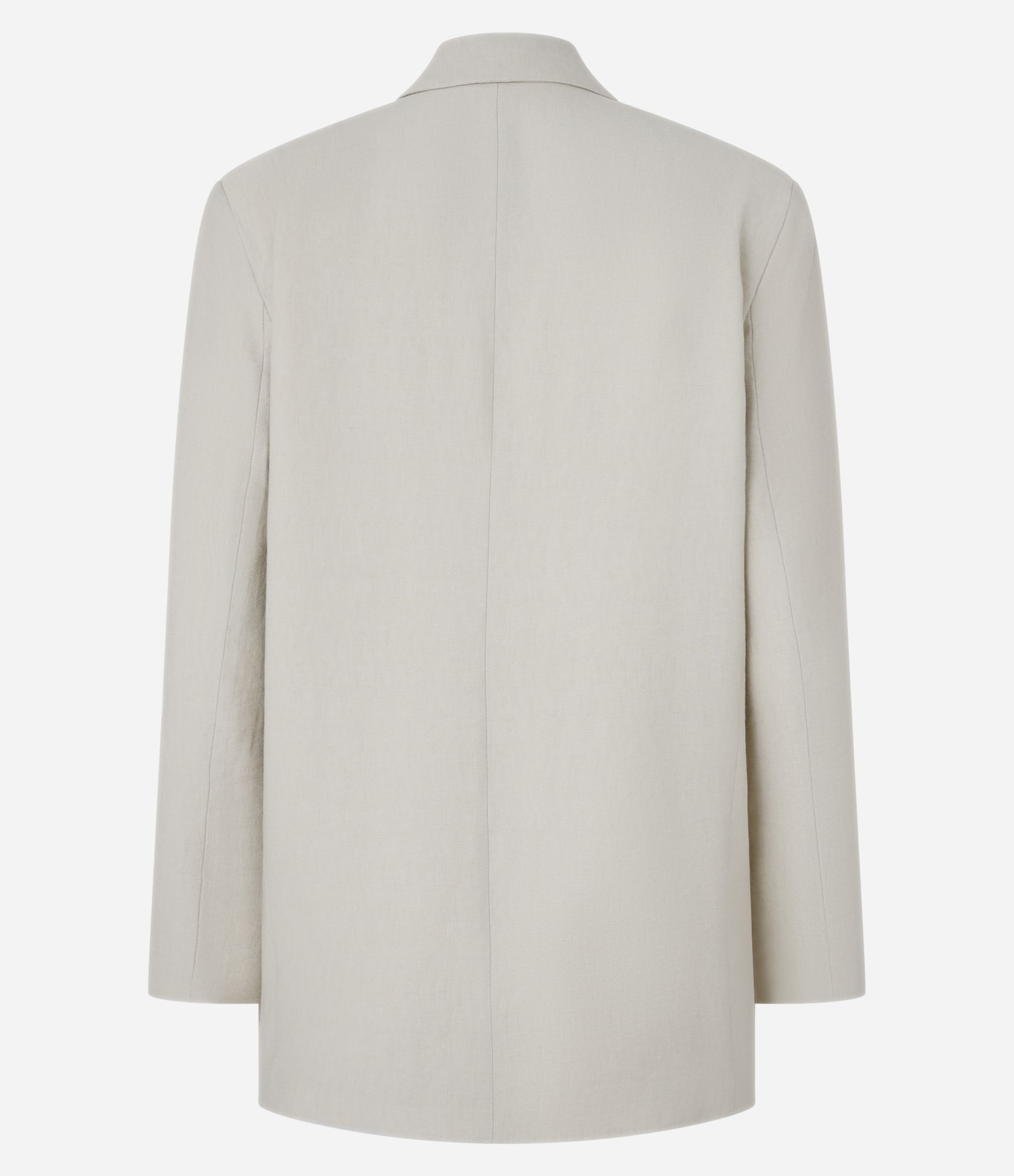 Blazer Oversized em Alfaiataria com Botão Único Bege 8